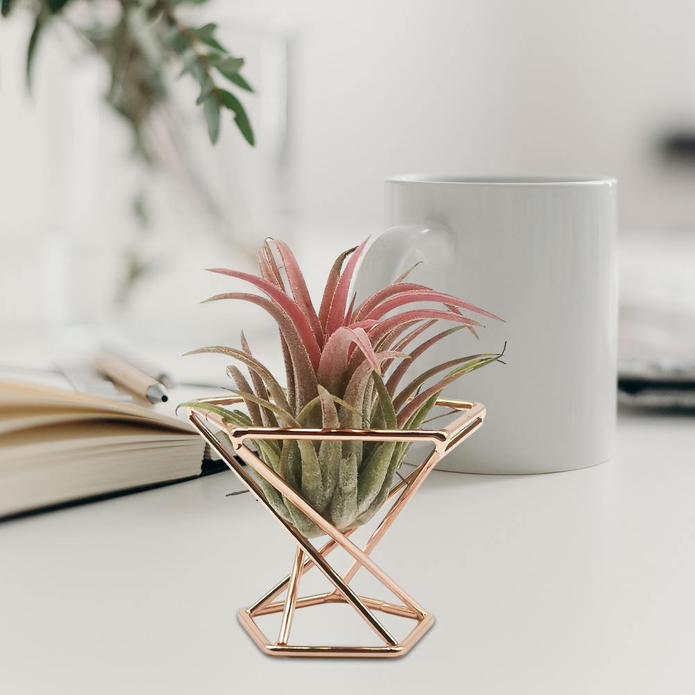 3 stk geometrisk blomsterstativ stander bregne plantestativ jern blomstervase unik jern blomsterstativ til sukkulent plante mini