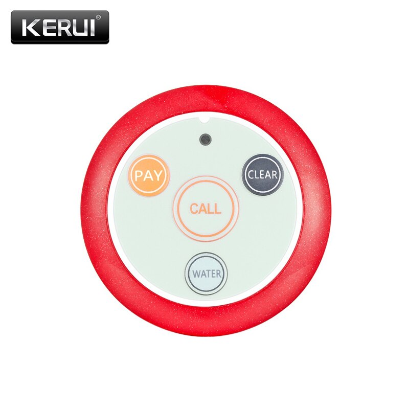 KERUI 433MHz Restaurant Pager Wireless Waiter Calling System Call Button Pager Restaurant Equipments Remote Control: Lavender