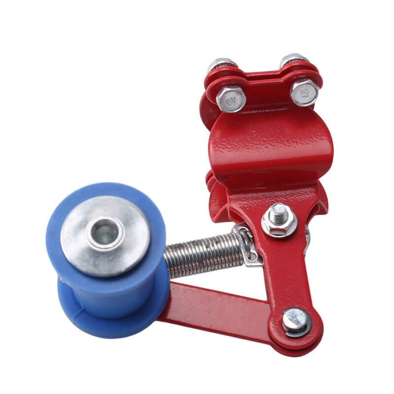 Tensor de cadena para motocicleta Universal de aluminio, herramientas de rodillo Ajustador, accesorios modificados para Motocross, ATV