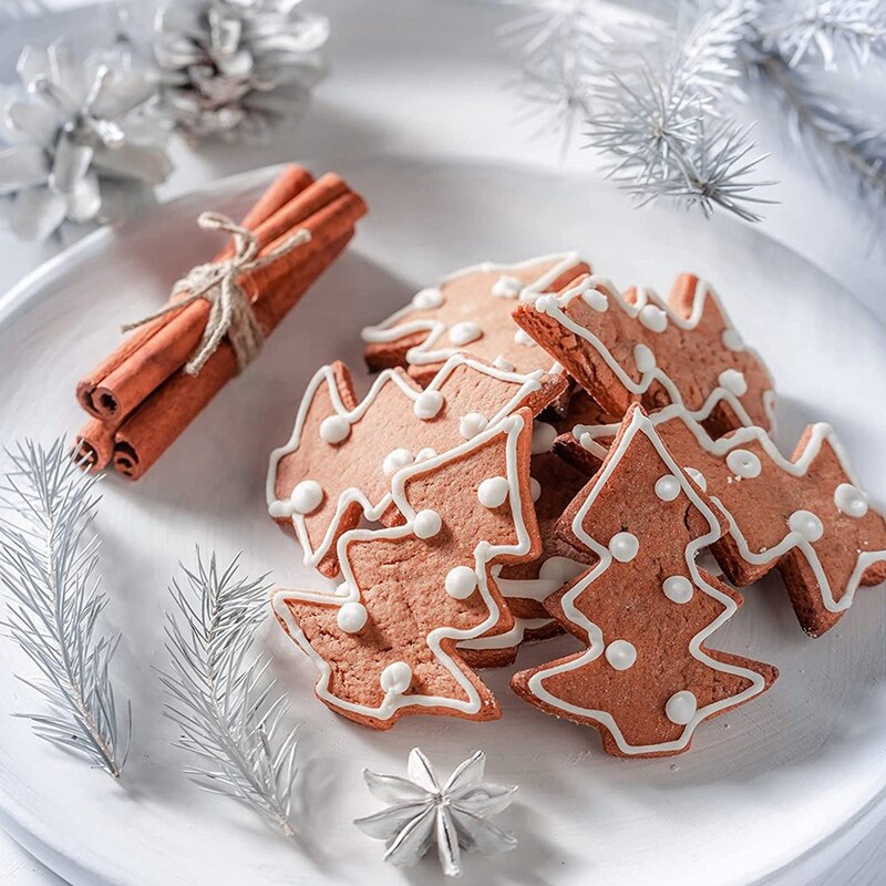Plantillas reutilizables para pasteles y galletas, moldes para estampar galletas, café, 30 unidades
