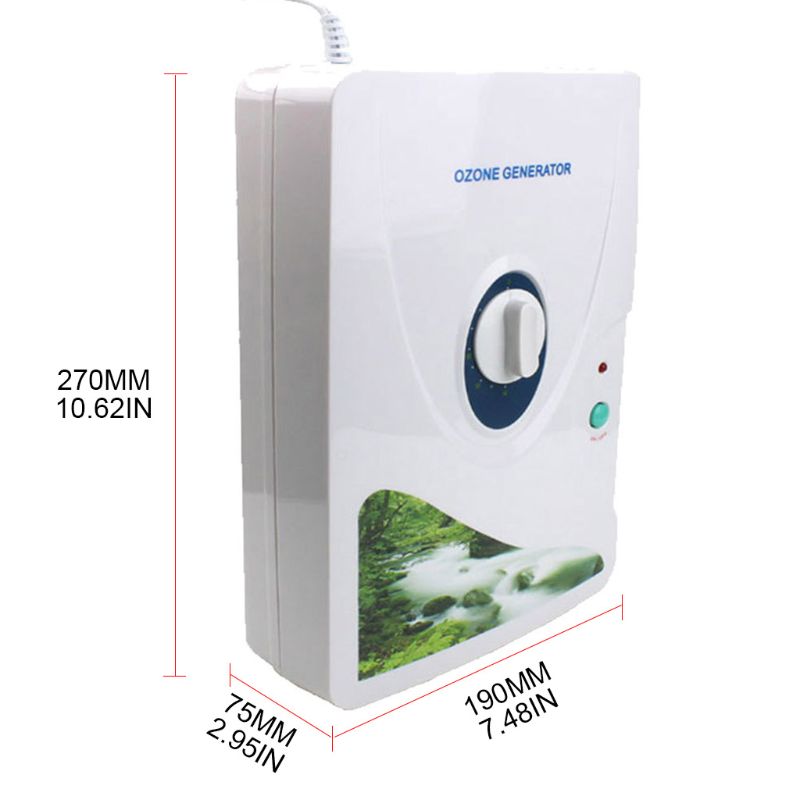 Home Water Ozon Generator Groente-en Ontgifting Ozonator 0-60Min Timing Ontgeuren Lucht En Waterzuiveraar