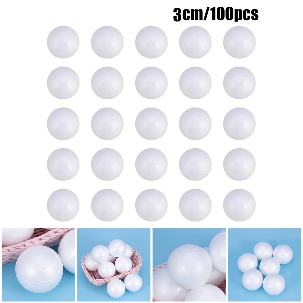 Massive Polystyrol-Kugeln zum Basteln von Blumen, Kuchen, süßer Baum, 20 mm – 30 mm, riesige Schaumstoffkugel, Weihnachtsfeier-Dekoration, DIY-Sachen