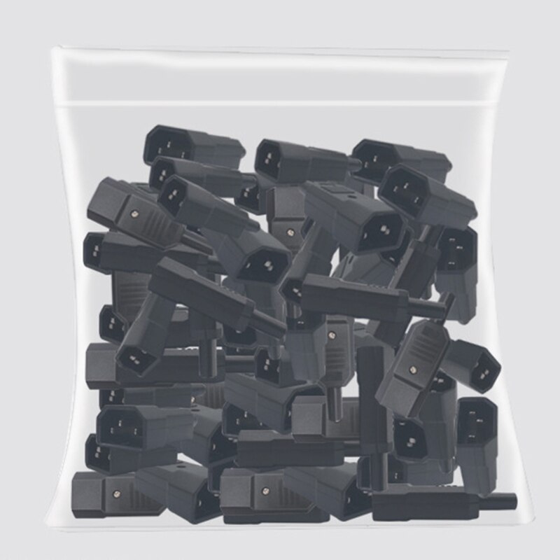 IEC C14 Male Plug Rewirable Power Connector 3Pin IEC-C14 Socket Computer Power Cable Adapter 10A 250V