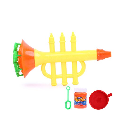 Children's Toys Blow Bubble Water Kid Boys Girls Outdoor Blow Horn Pipe Bubble Park Instruments Bubble Gun: Horn blowing bubbles