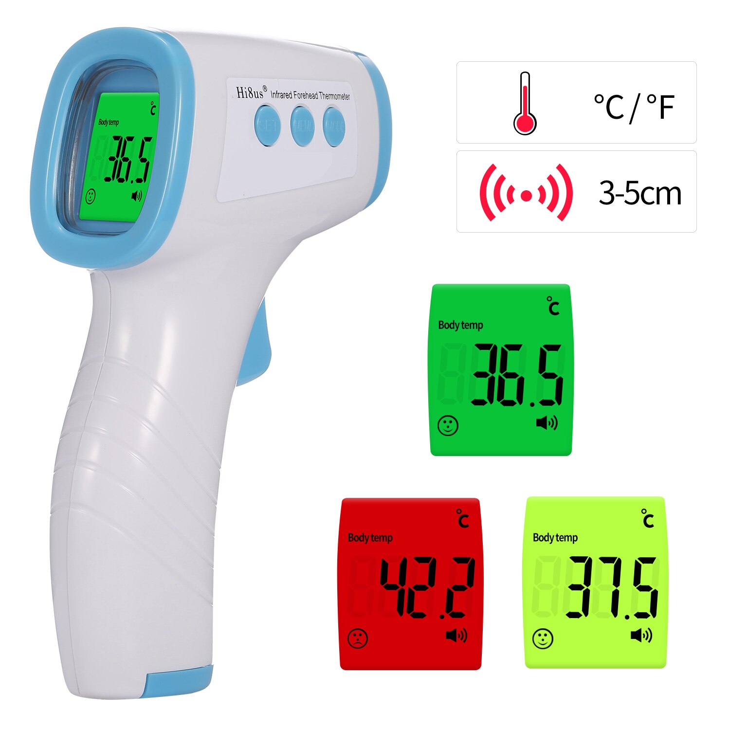 Digital Forehead Object Handheld Infrared Thermometer Temperature Gauge Non Contact Temperature Measurement Device