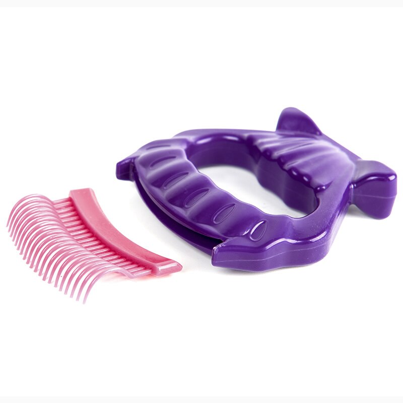 Escova para pentear animais de estimação, pente massageador de plástico