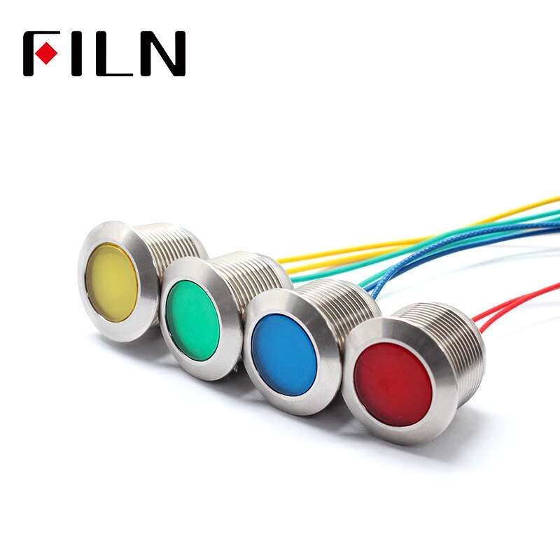 19mm led waterdichte lights indicator signal light 12 v 220 v 110 v 24 v