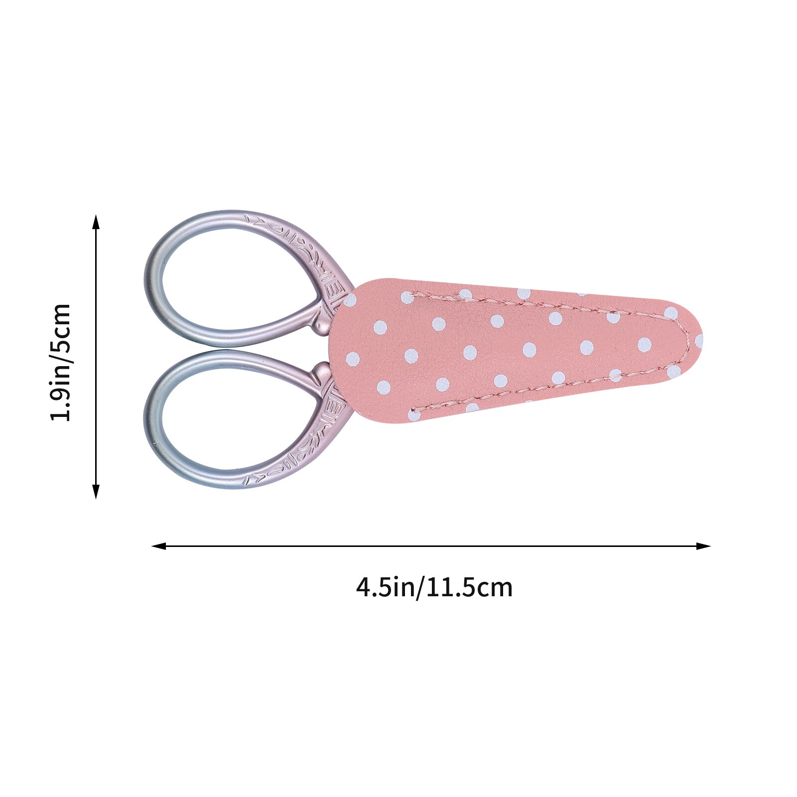 Ciseaux de broderie dégradé rose, cisaille de détail métallique, coupe-fil de couture, outil de couture: Rose