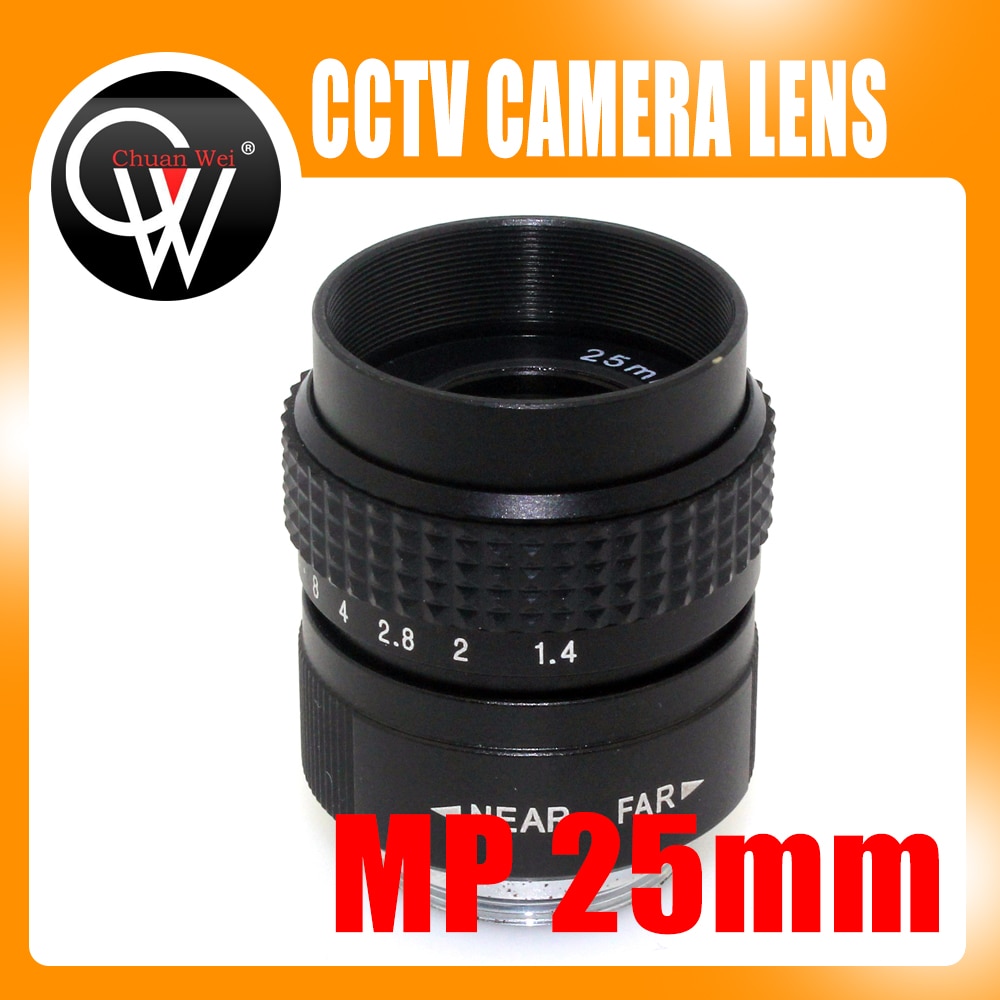 Zwart 25Mm Lens F/1.4 C Mount Cctv F1.4 Lens Voor Nikon 1 J1 J2 J3 V1 J2 cctv Camera Accessoires