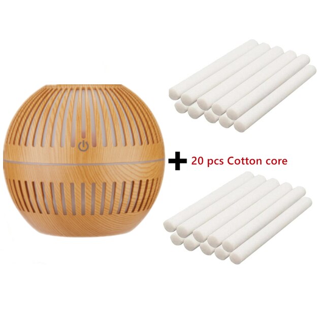 Mini Wood Aromatherapy Diffuser Ultrasonic Nano Spray Air Humidifier Aroma Essential Oil Diffuser Cool Mist Maker: S 20 filter