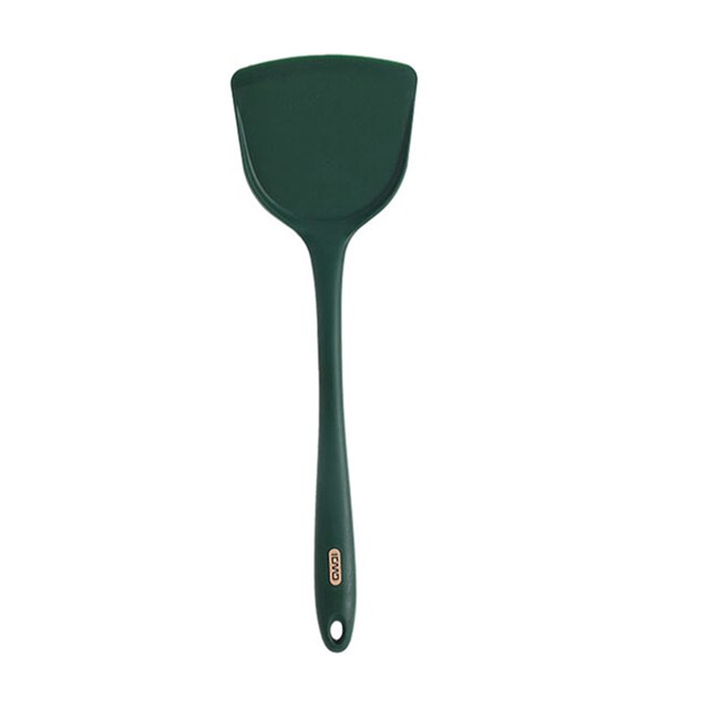 Silicone Turners Nonstick Wok Spatula with Stainless Steel handle Fried Shovel Frying Pan Spatula Kitchen cooking Utensils: K