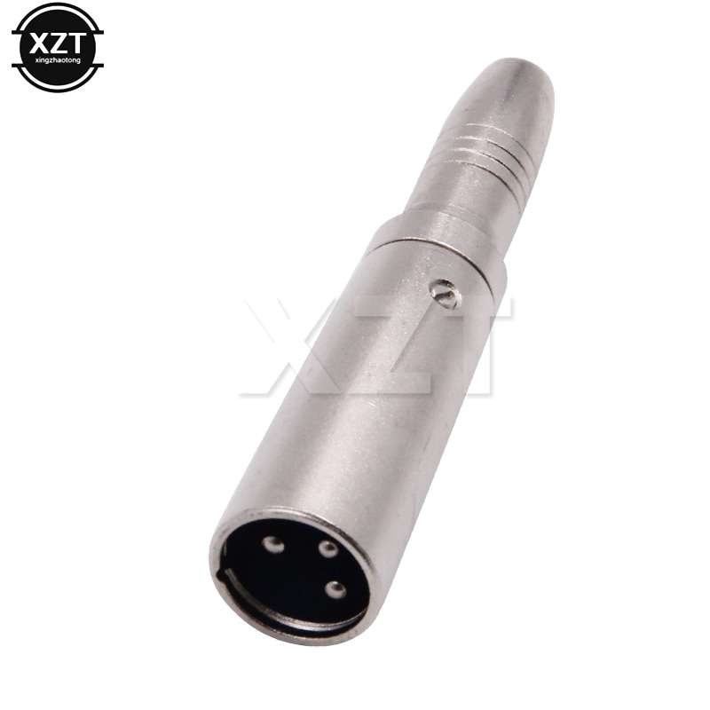 Mic 3 Pin Xlr Male Plug Naar 1/4 Inch 6.35Mm Mono Vrouwelijke Jack Audio Kabel Mic Adapter