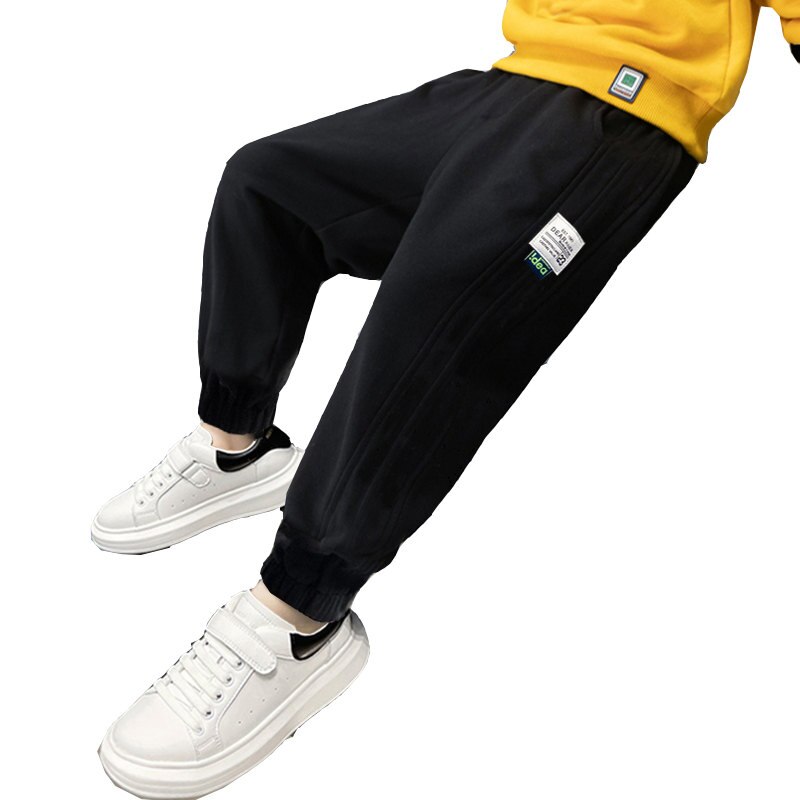 Pantaloni della tuta lunghi per ragazzi coreani pantaloni autunnali primaverili pantaloni per bambini per bambini pantaloni a matita tinta unita 5 6 7 8 9 10 12 13 14 anni