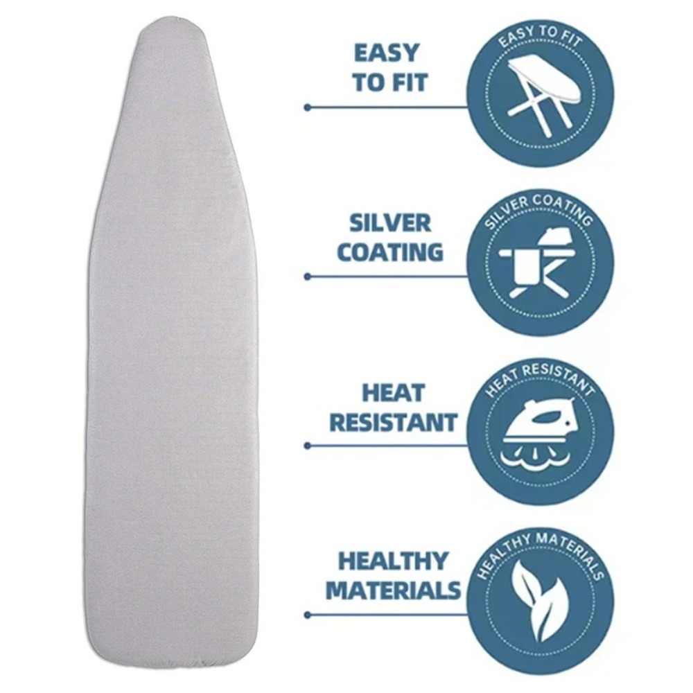 1PC Ironing Board Cover with Elastic Edge Home High Temperature Thickening and Anti-fouling Cloth Cover for Ironing Board다리미판 커버
