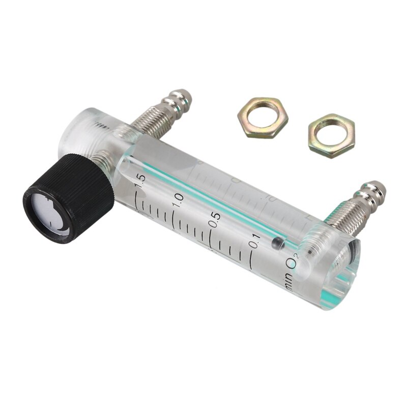 0.1-1.5LPM 1.5L Oxygen Flow Meter Flowmeter with Control Valve for Oxygen Air Gas