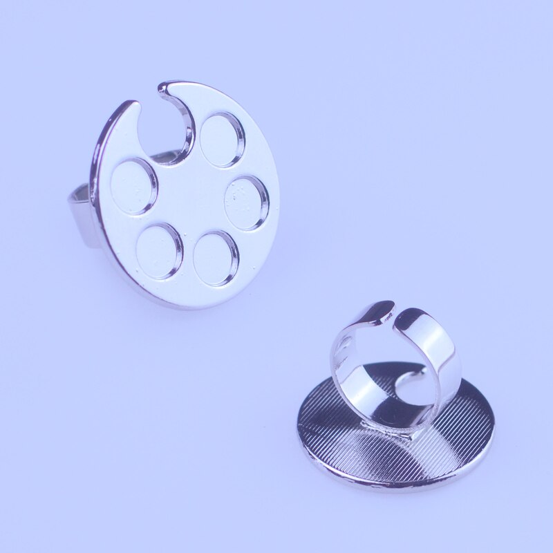 Nail Art Paint Color Mixing Palette Plate Disk Essential Tool 9 Styles For Choose: 05