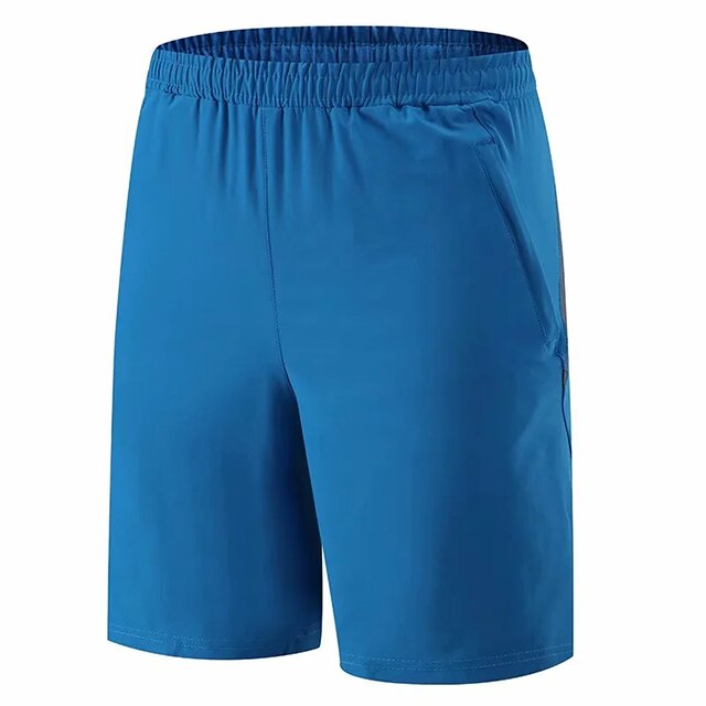 Zomer Shorts Mannen Running Quick Dry Workout Bodybuilding Gym Spandex Shorts Voor Mannen Zwemmen Shorts Sport Fitness Jogging: blue / L