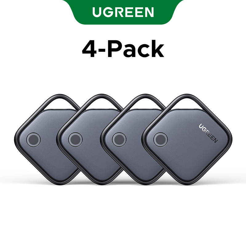UGREEN Rastreador Bluetooth inteligente, buscador de llaves Localizador de artículos SmartTag Buscador de teléfono con batería de hasta 2 años para Apple Find My (solo IOS): Rosa