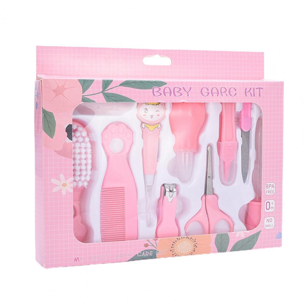 1 Set conveniente leggero facile da pulire Set per la cura della toelettatura multifunzionale a risparmio energetico Kit tagliaunghie per bambini:  Pink