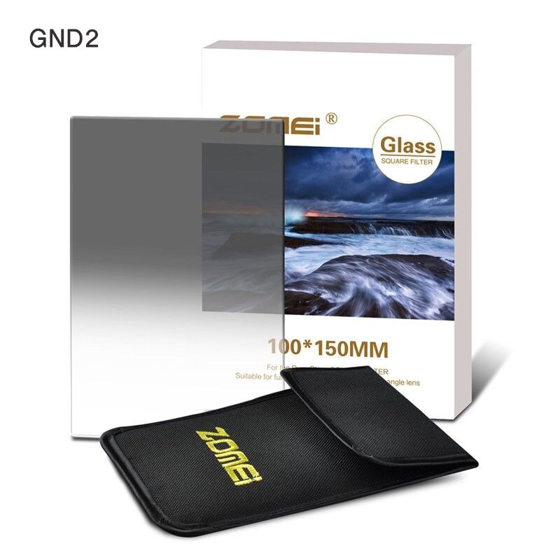 Zomei 150*100mm Platz Filter Optische Glas Filter Weich graduiert neutral Dichte Filter GND2 GND4 GND8 für Cokin Z SLR DSLR: GND2