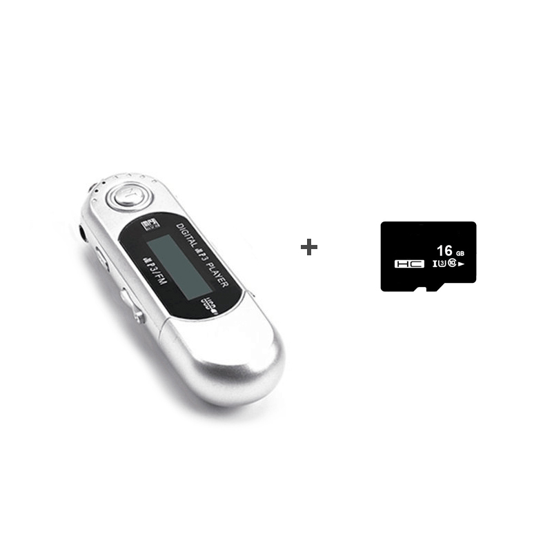 Portátil mini usb mp3 player leitor de música tela lcd digital 32gb tf armazenamento rádio fm multifuncional mp3 leitor música usb vara: Azul