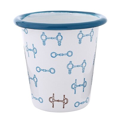 Kegel trichter tasse Flachen boden becher ohne emaille Karikatur kaffee becher Eisstockschießen farbe milch Tee tasse hause dekoration freund: Armee Grün