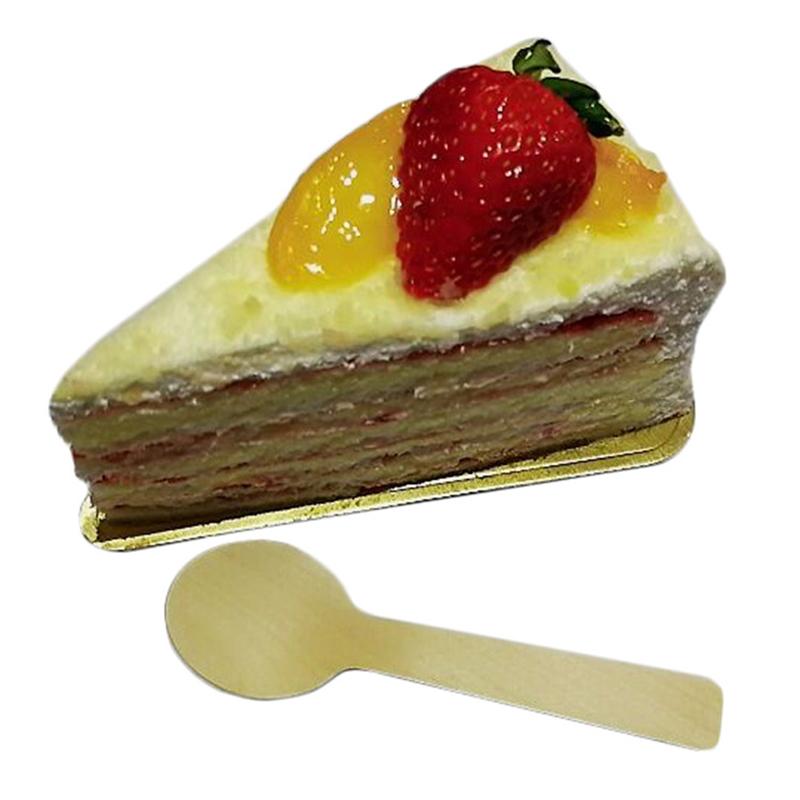 100 pcs Houten Wegwerp lepel Sampling Proeverij Lepels Feestartikelen voor Dessert Pudding