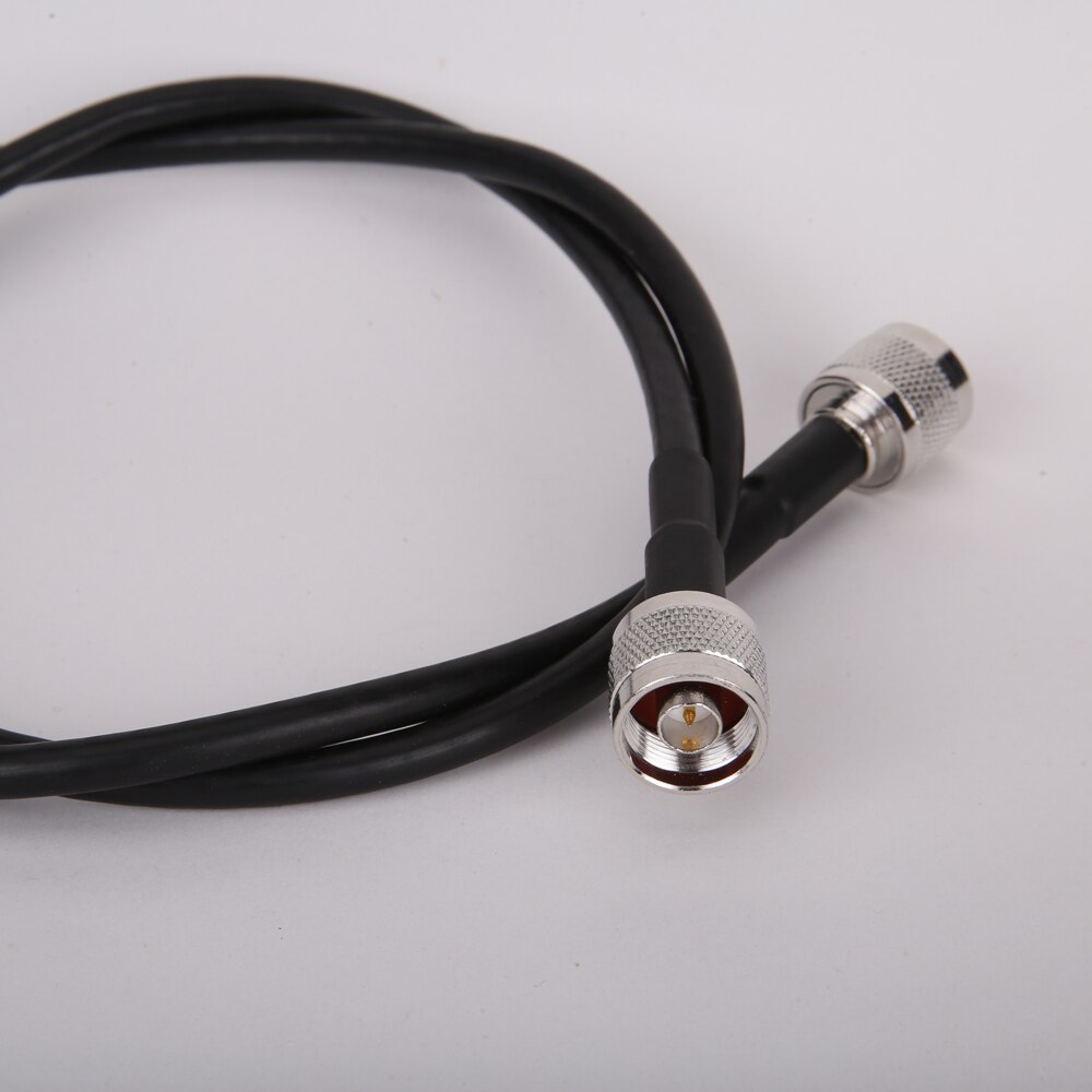 1 medidores rg6 baixa perda cabo coaxial 50ohm n macho para n conector macho comunicação cabo coaxial para o impulsionador de sinal do telefone móvel