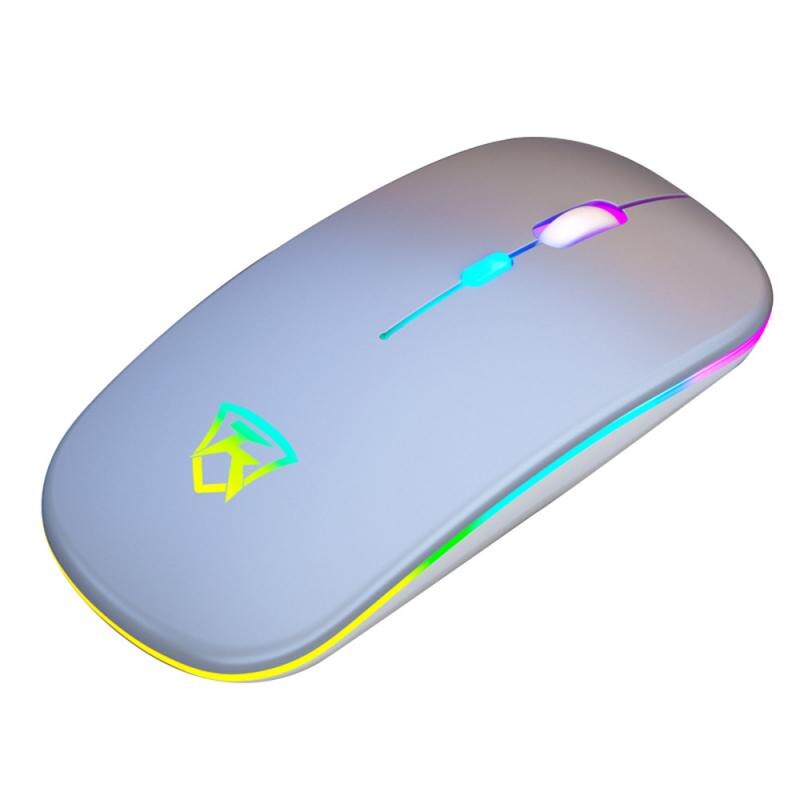 Stille LED hinterleuchtet Mäbenutzen USB Optische Ergonomische Spielen Maus Wiederaufladbare Maus kabellos PC Computer Maus Gamer Maus Für Laptop