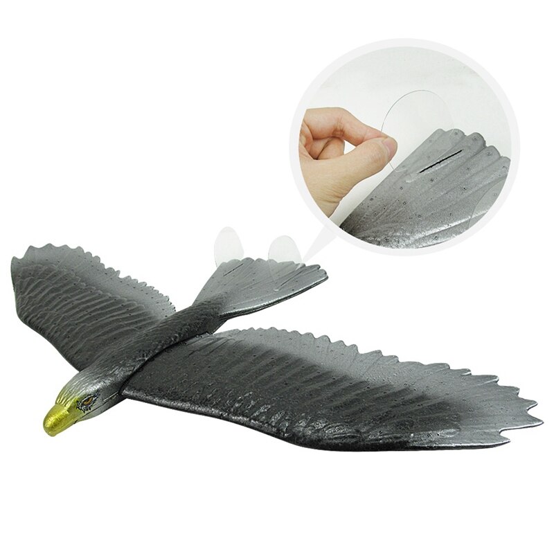 2 PCS Foam Hand Thrower Throws Eagle Eagle Glider & 2 PCS Airplane Hand Launch Thg Airplane Toy
