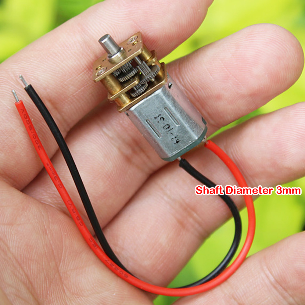 Micro Mini moteur à engrenages N20 3V-6V 5 Volt 33RPM-67RPM, vitesse lente, couple élevé, boîte de vitesses entièrement en métal, moteur électrique pour jouet de loisir