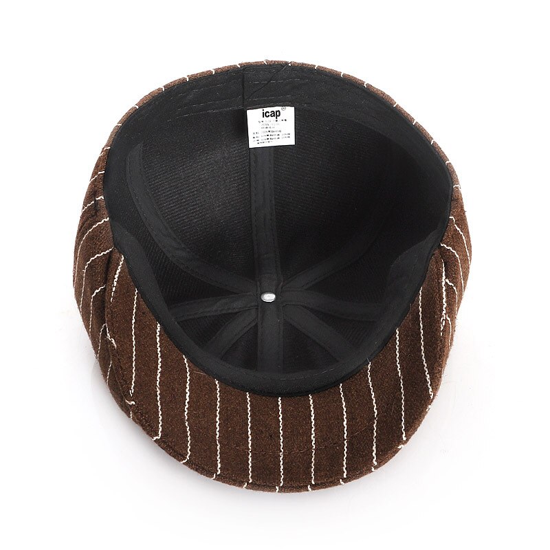 Mode Baby Boy Hoed Lente Herfst Baby Cap Voor Jongens Accessoires Vintage Gestreepte Kinderen Hoeden Kids Baret Cap 51/53