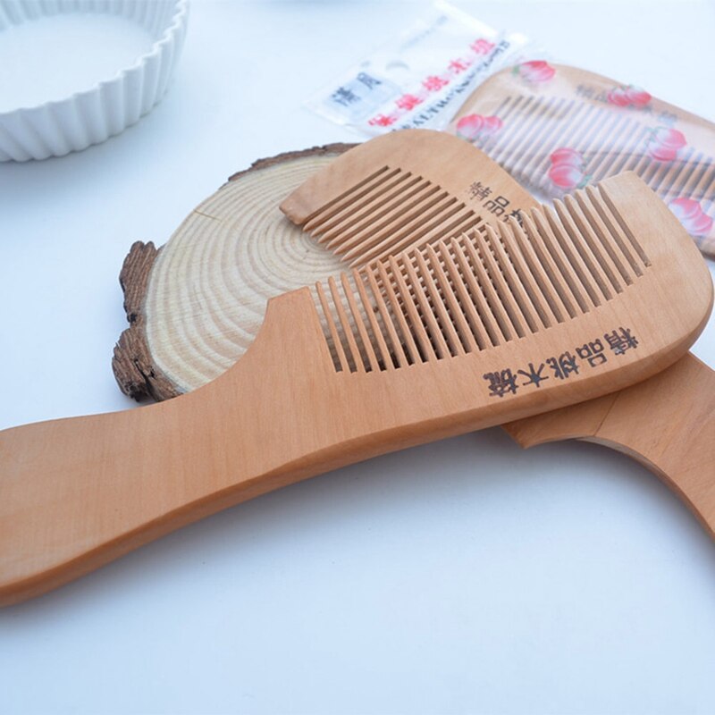 Newborn Baby Natural Wooden Comb Brush Newborn Hair Brush Infant Head Massager Safety Baby Comb Hair Bath Comb Hair Care Tools