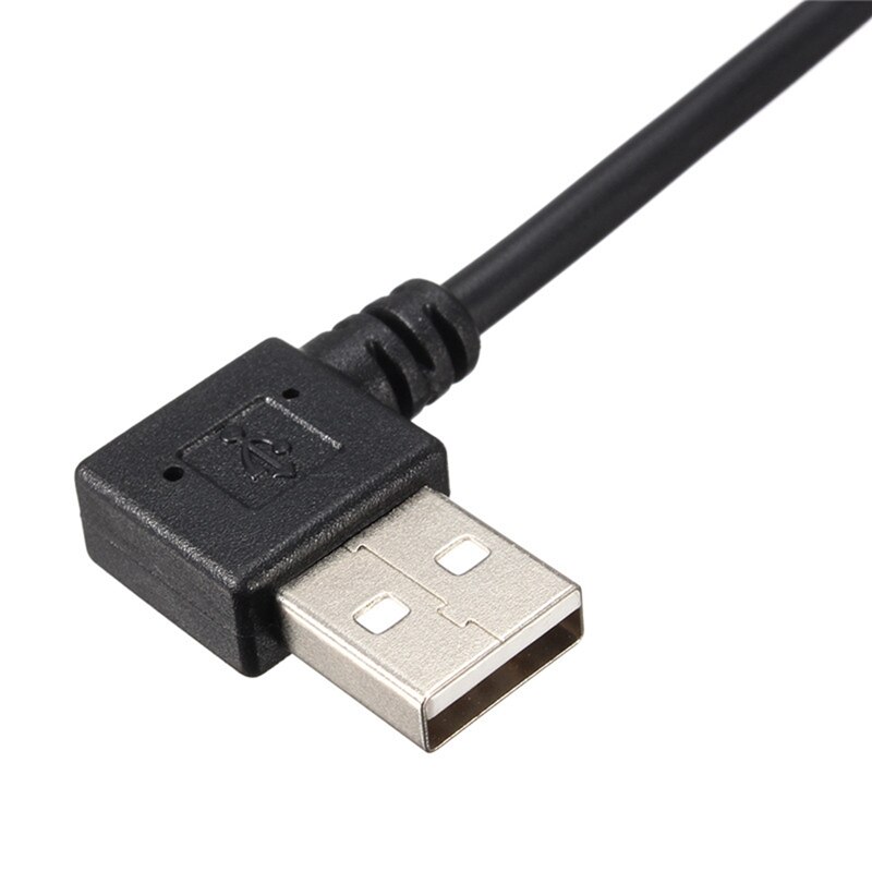 LEORY 25 cm 90 Graden USB 2.0 Male A Naar Mini USB 2.0 Male B Data Sync Charger Kabel Voor camera MP3 GPS HDD