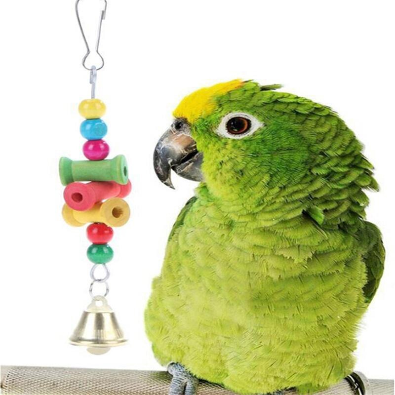 Oiseaux jouets drôle calopsitte perruche Conure oiseaux morsures jouet perroquet balançoire Cages mâcher jouets acrylique Suspension pont escalade corde