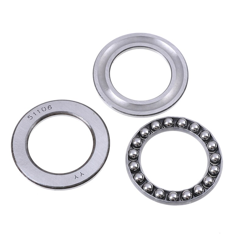 1PC 51100 10x24x9mm 51101 12x26x9mm 51102 51103 51104 51105 25x42x11mm 3-in-1 Plane Axial Bearing Thrust Bearing Ball Bearings