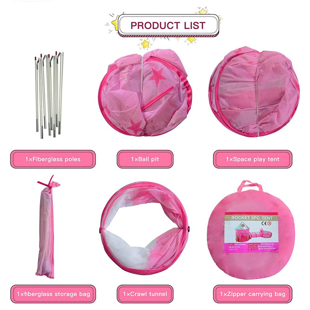 3 in 1 Spielzeug Zelt Spielhaus einstellen Krabbeln Tunnel Spielen Rohr für Jungen Mädchen Baby Kleinkind freundlicher Ball Schwimmbad Basketball felge Kriechen Tunnel