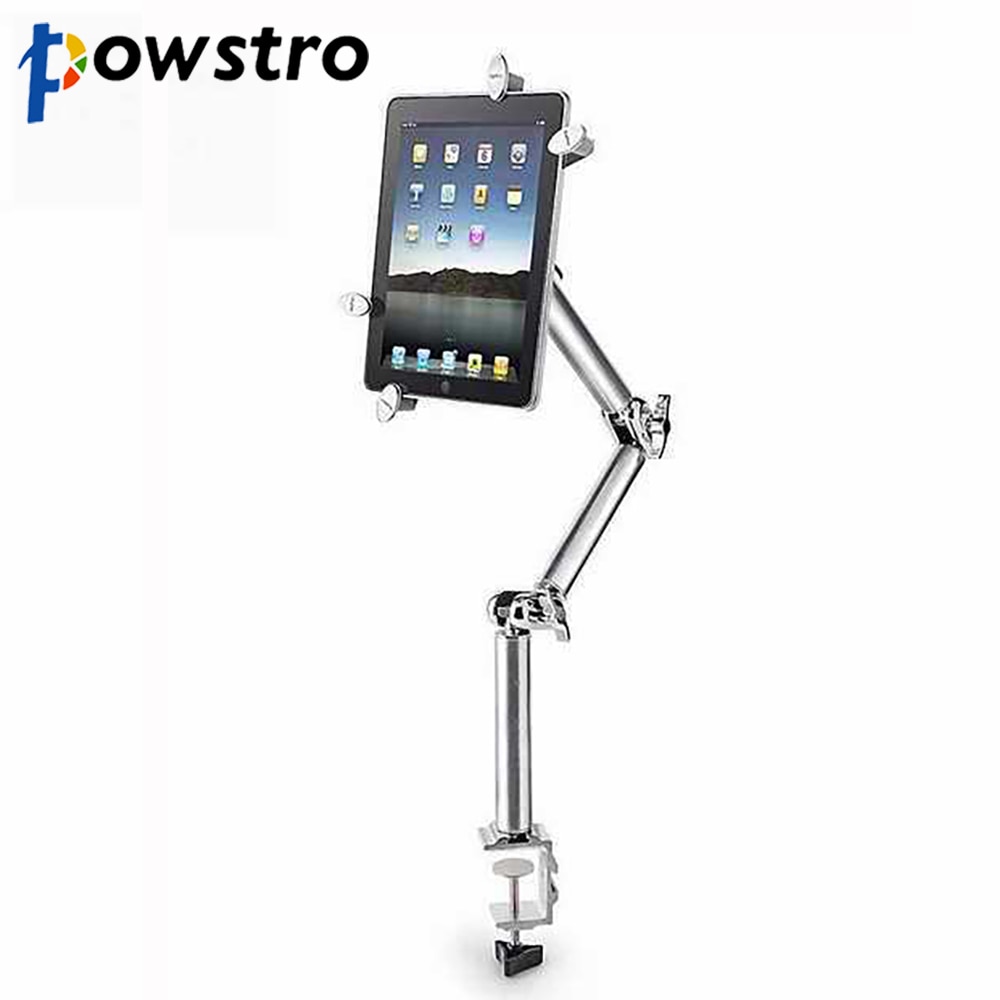 Multifunctional Tablet Holder Clamp Table Foldable Adjustable Stand Aluminum Rotary Wall Mount Bed Bracket for iPad Air Mini