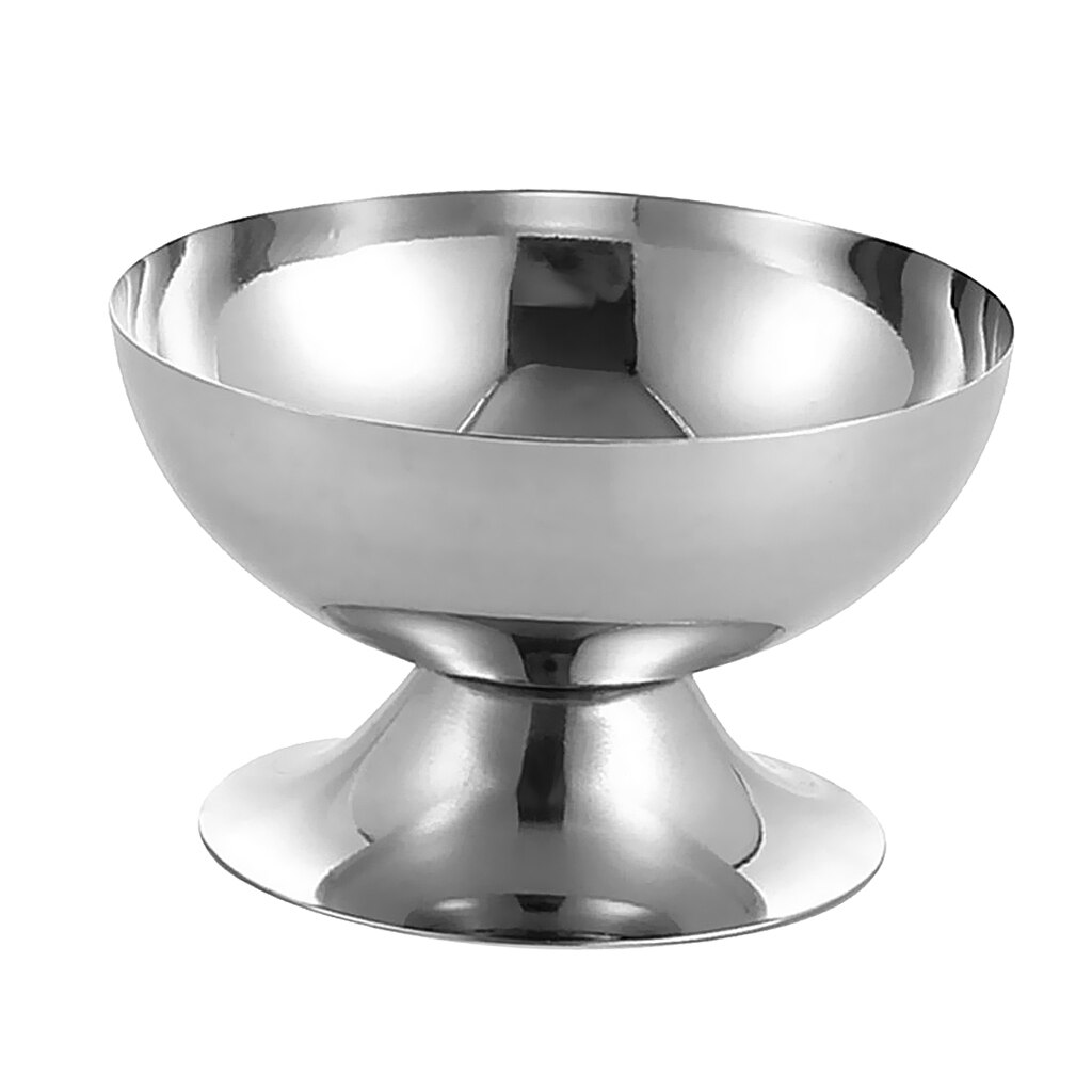 1pc Sundae Cups, Stainless Steel Ice Cream Bowls, Cones, Dessert Dish, Cup