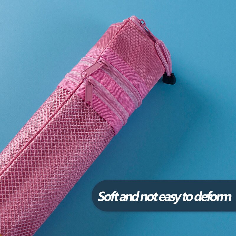 File Bag Folder Color Three-layer Canvas Zipper Waterproof File Bag Storage Bag File File Bag Office School Supplies