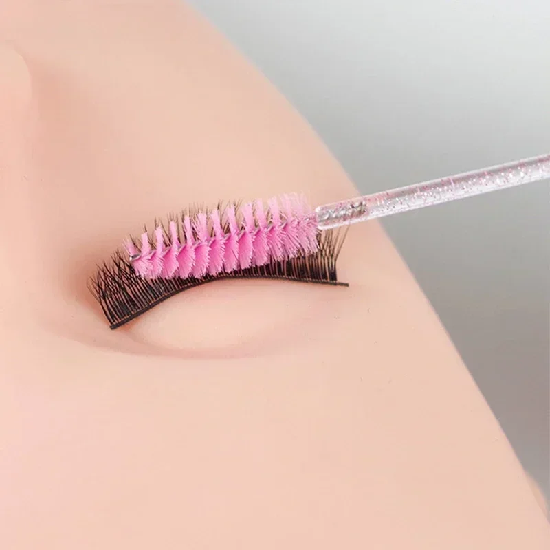 100 pçs escovas de cílios descartáveis carretéis micro lash rímel varinhas pentes atacado para extensão de cílios maquiagem ferramentas cosméticas