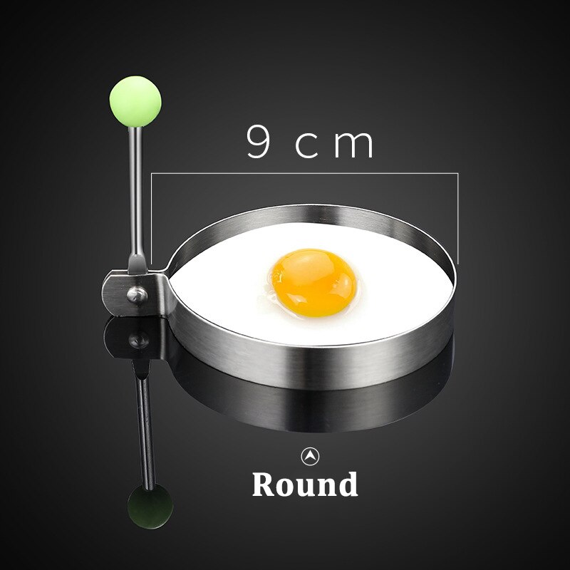 Rvs Gebakken Ei Pannenkoek Shaper Omelet Mold Mould Diy Ontbijt Koken Gereedschap Keuken Accessoires Gadget: 4