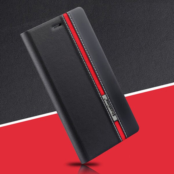 Book Case For ZTE Blade V6 Flip Pu Leather Case Silicone Back Case For ZTE Blade V6 Business Wallet Case: BLACK