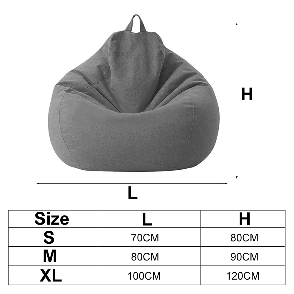 Sitzsack Sofa Stuhl keine füllstoff Tuch stuhl liege sitz sitzsack kissen Große Sitzsack Gefüllte Lagerung für freundlicher Erwachsene 70*80cm