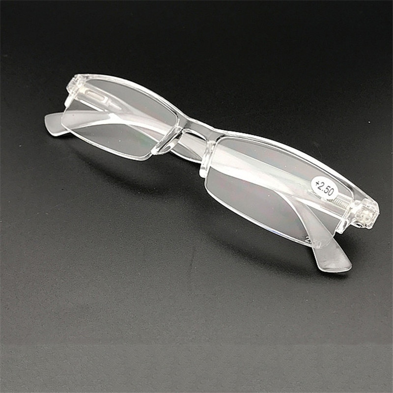 Elbru Vergrootglas Transparante Leesbril Mannen Vrouwen Bril Presbyopie Brillen Verziend Retro Bril 1.0 1.5 2.0 2.5
