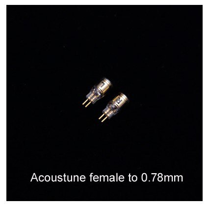 MMCX/0.78MM męski na acoustane UE IPX pentacon ucho MMCX kobiece słuchawki konwersja Pin końcówka do konwersji Adapter: Złota
