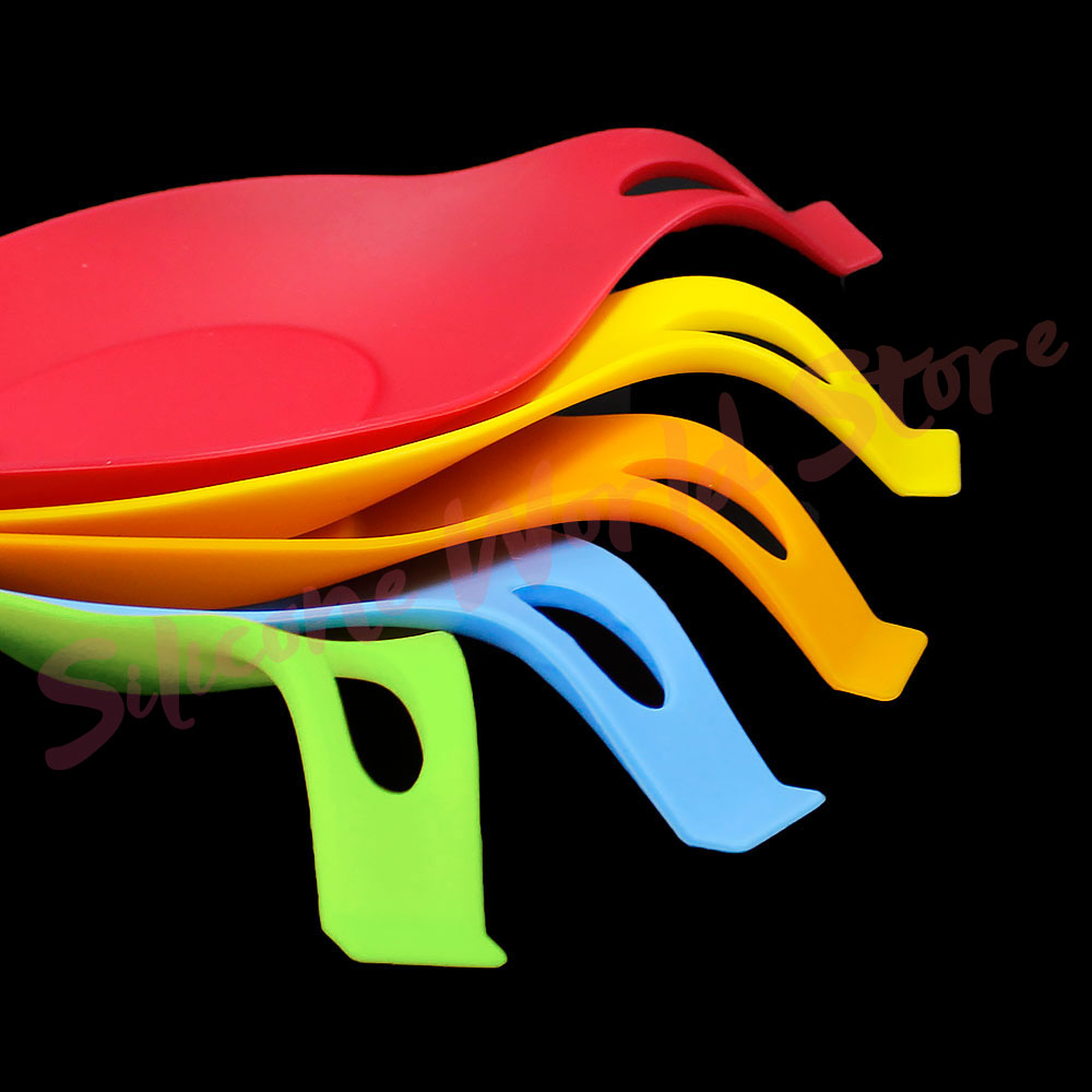 Platos de silicona con sabor a silicona, utensilios de cocina, almohadilla para cuchara, soporte para cuchara, contenedor de almacenamiento resistente al calor, herramientas de cocina