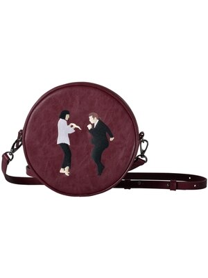 ! Kiitos vie circulaire PU sacs de messager filles original intime broderie frais dessin animé taille ronde sac TANTO