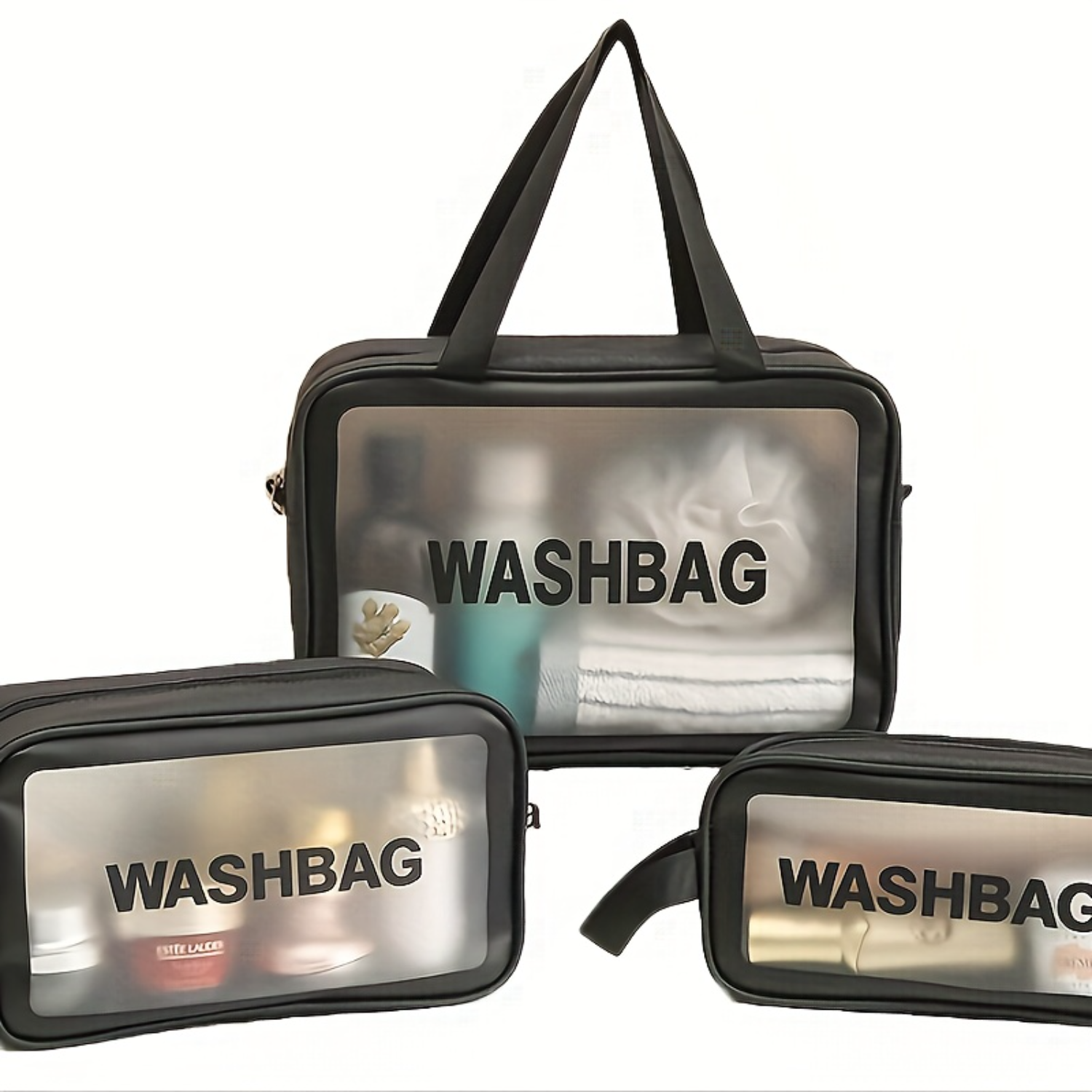 Neceser de viaje para fitness, separación en seco y húmedo, baño de aguas termales, maquillaje de natación, 3 unidades