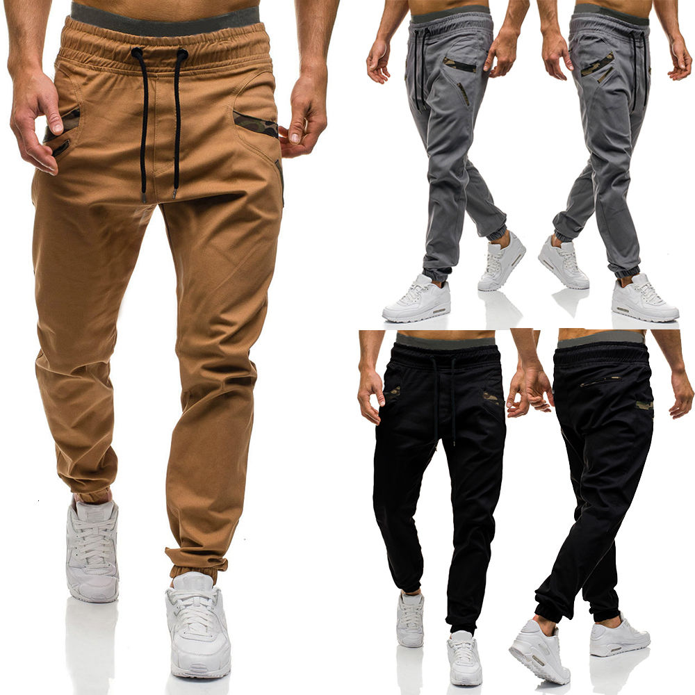 Joggingbroeken joggingbroeken heren losse pijpen casual trendy smalle broeken zak camouflage heren sport streetwear